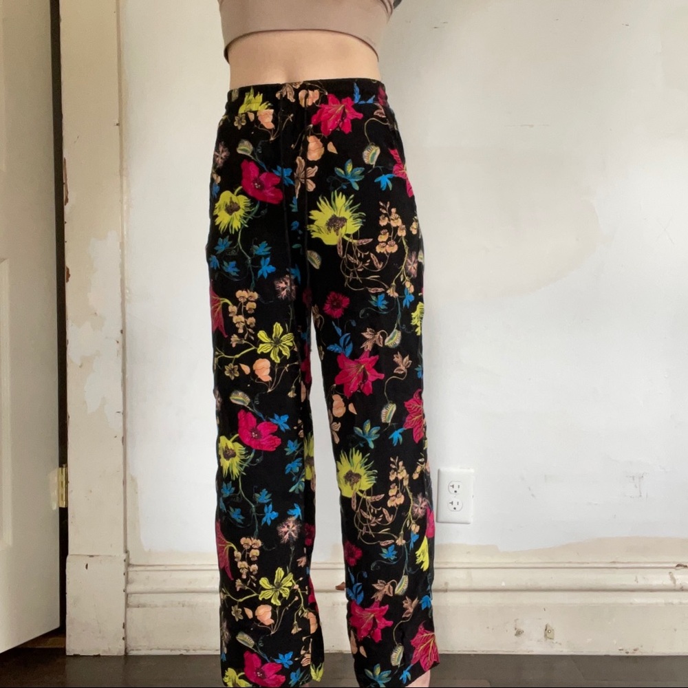 Fun Patterned Wide-Leg Pants